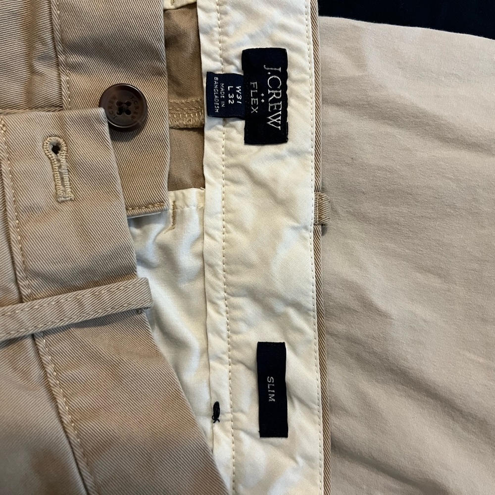 J. Crew Flex Slim Khaki Men's Chinos